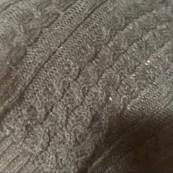 NEW 14/16 sweater  dress - black cableknit - Picture 6 of 6